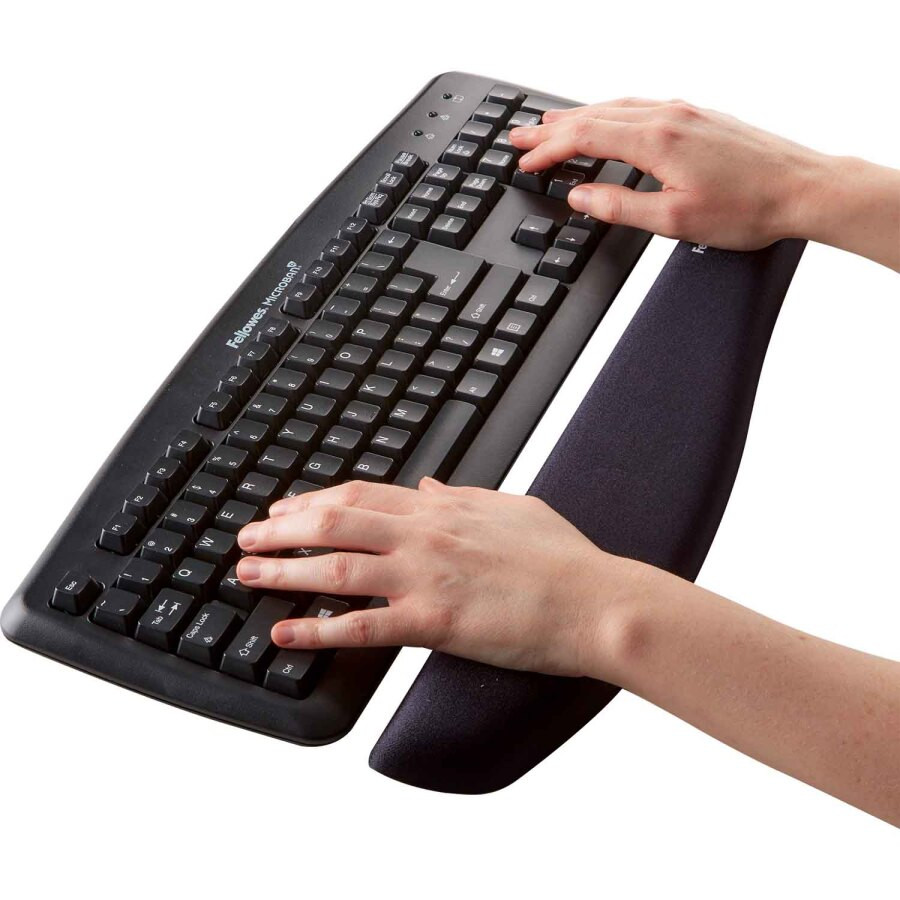Podkładka przed klawiaturę Fellowes Plush Touch czarna